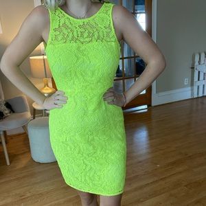 Neon Green J.Crew Bodycon Dress